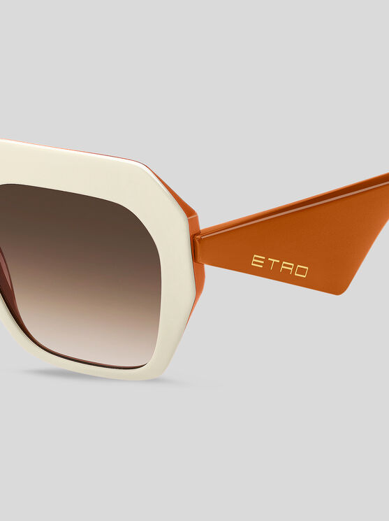 Shop Etro Tailoring Sunglasses In Weiss