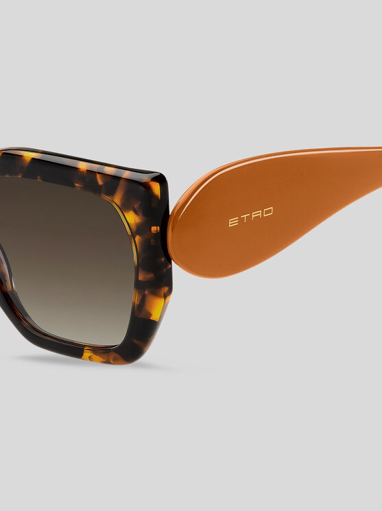 Shop Etro Paisley Sunglasses In Braun