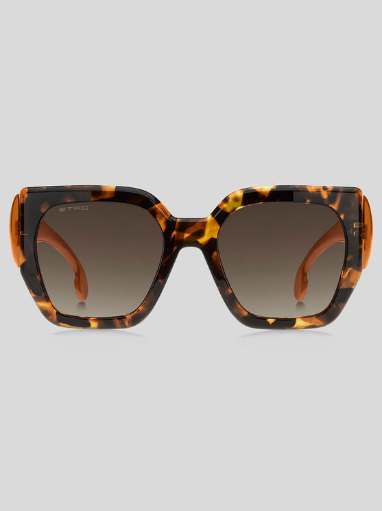 Shop Etro Paisley Sunglasses In Braun