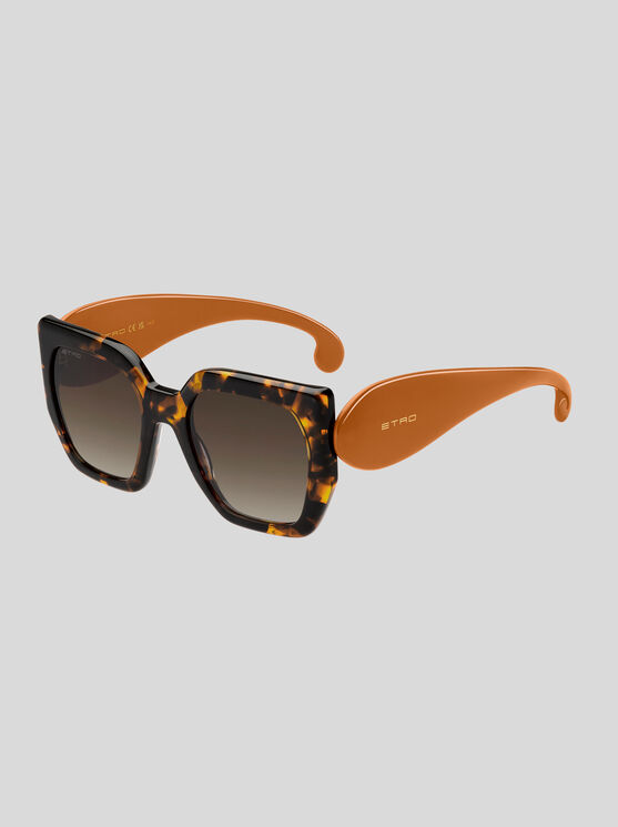 Shop Etro Paisley Sunglasses In Braun