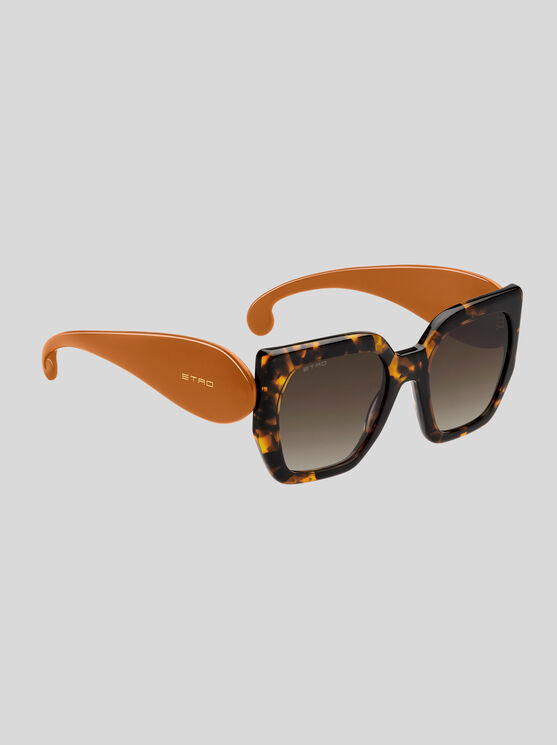 Shop Etro Paisley Sunglasses In Braun