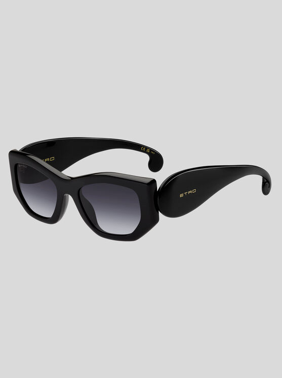 Shop Etro Paisley Sunglasses In Schwarz