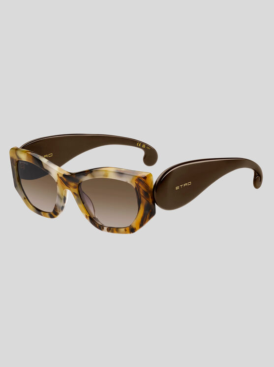 ETRO PAISLEY SUNGLASSES, WOMAN, LIGHT BROWN