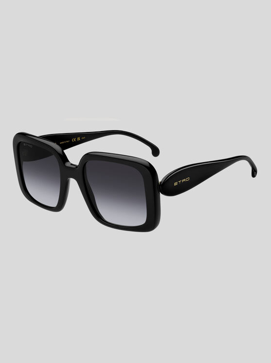 Etro Paisley Sunglasses, Woman, Black In Black