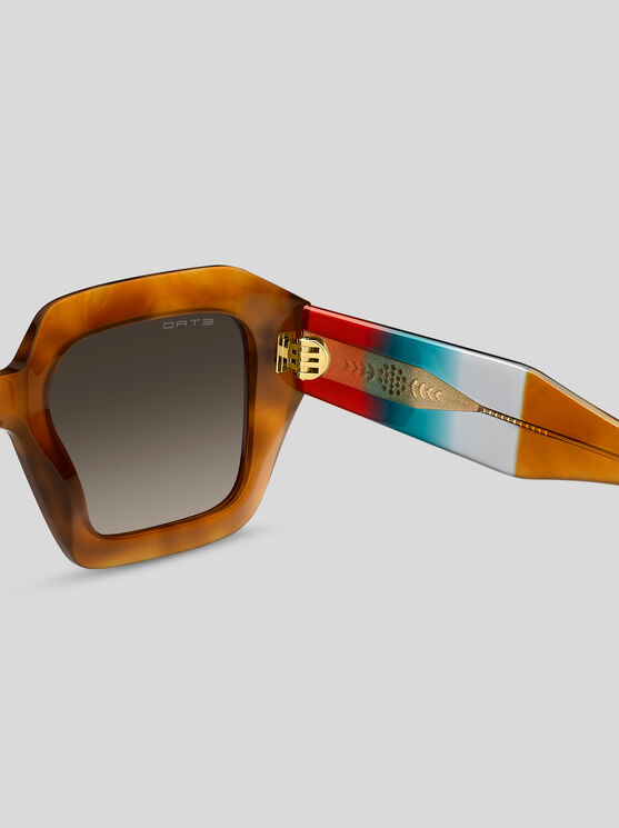Etro , Sonnenbrille Colour Stripes, Damen, Hellbraun In Brown