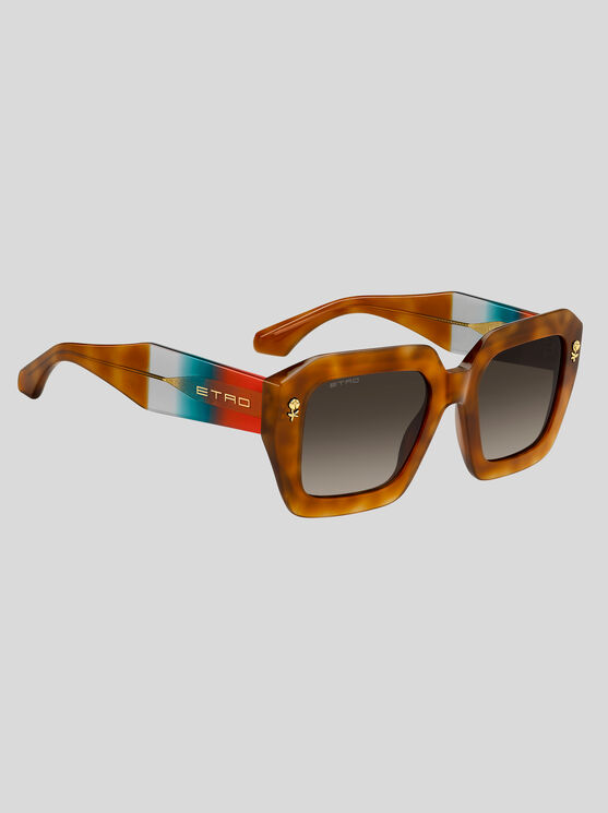 Etro , Sonnenbrille Colour Stripes, Damen, Hellbraun In Brown