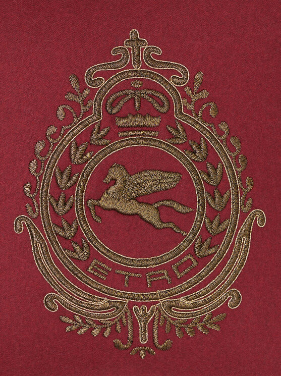 Etro Besticktes Kissen In Bordeaux