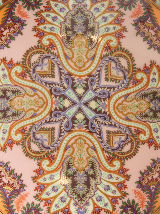 Etro , Schmuckschatulle Aus Porzellan Mit Floralem Motiv, Multicolor In Multi