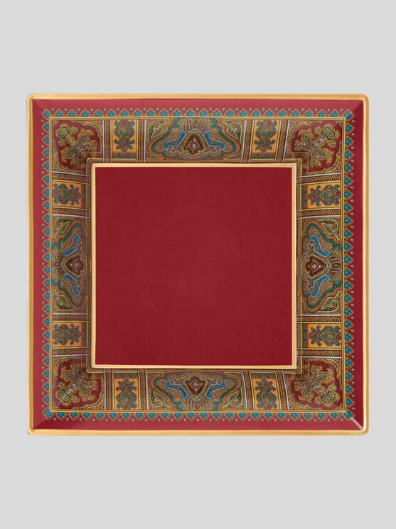 Etro Tablett Aus Porzellan In Rot