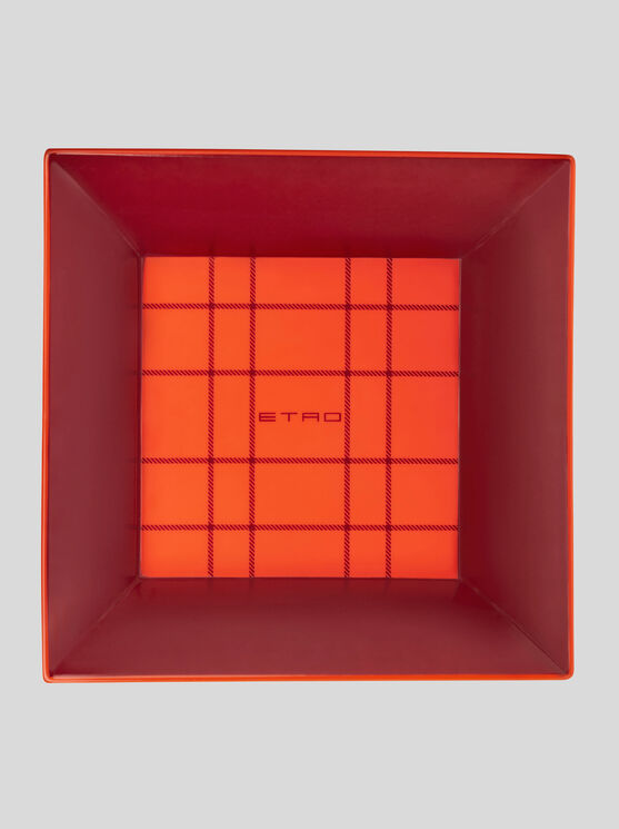 Etro Porcelain Tray In Orange