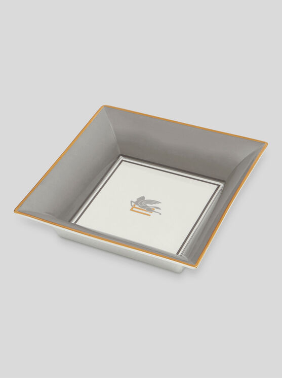 Etro Tablett Aus Porzellan In Grau