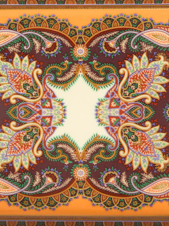 Etro , Rechteckiges Tablett Aus Porzellan Mit Paisley-foliage-motiv, Multicolor In Multi