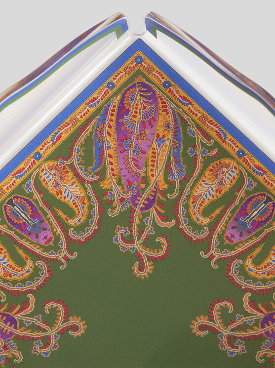 Etro Quadratisches Tablett Mit Paisleymuster In Grün