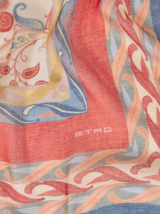 Shop Etro Summer Scarf In White