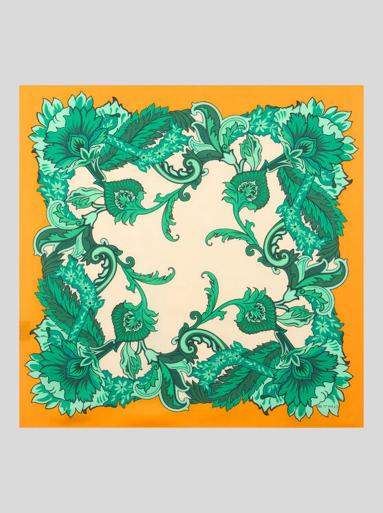 Etro Foulard Aus Seidentwill In Orange