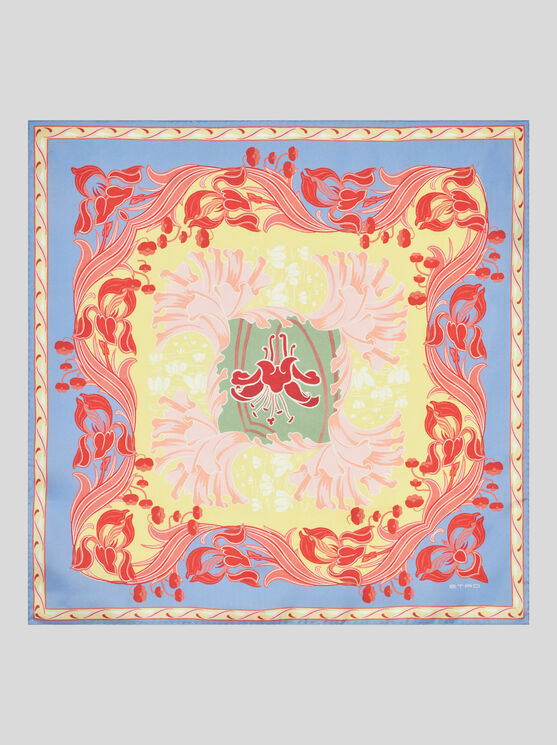 Shop Etro Summer Silk Scarf In Light Blue