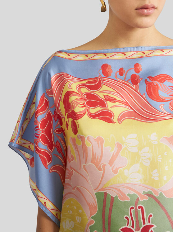 Shop Etro Foulard Top  Summer In Weiss