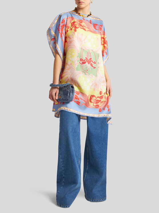 Shop Etro Foulard Top  Summer In Weiss