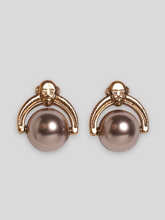 ETRO MONKEY EARRINGS WITH PEARL 