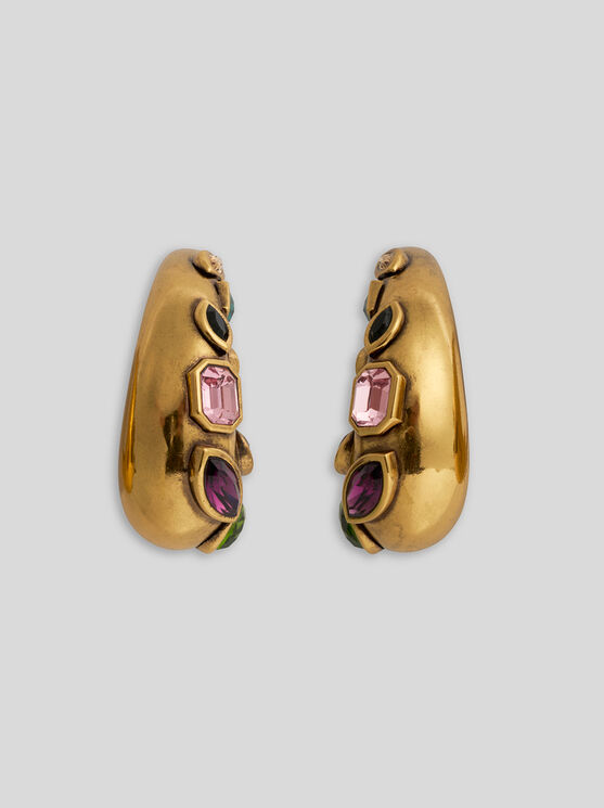 Etro Paisley Earrings In Gold