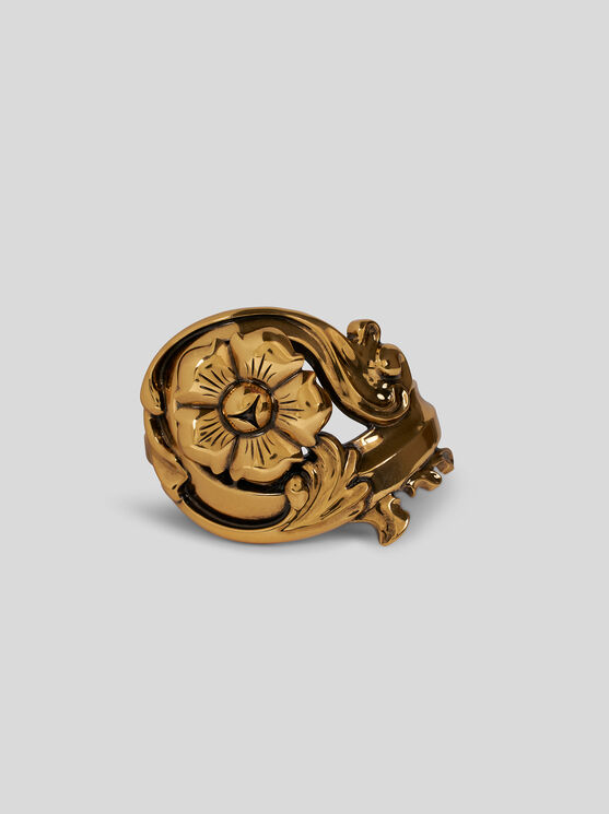 Etro , Baroque-style Bangle Bracelet, Woman, Gold In Brown