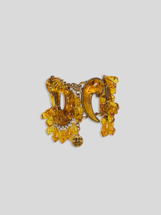 Etro Paisley Bracelet With Droplets In Gold