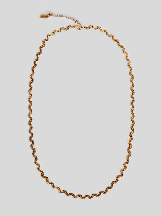 Shop Etro Charm Necklace In Gold