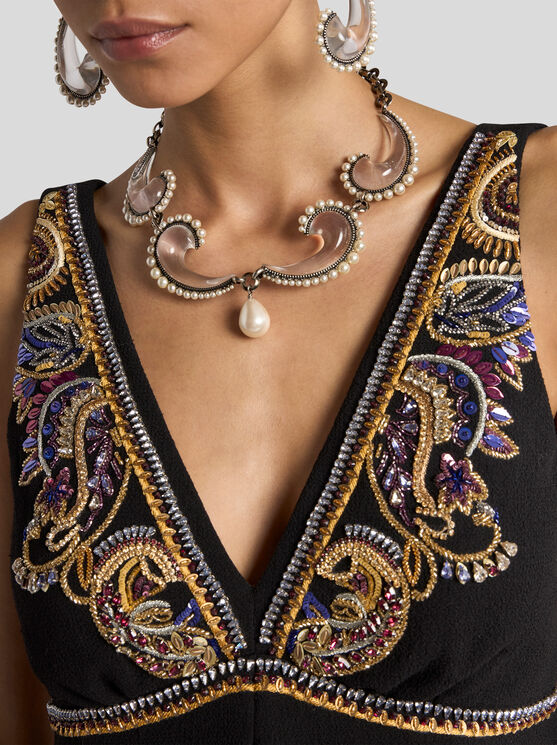 Etro Paisley-embellished Necklace In Multi