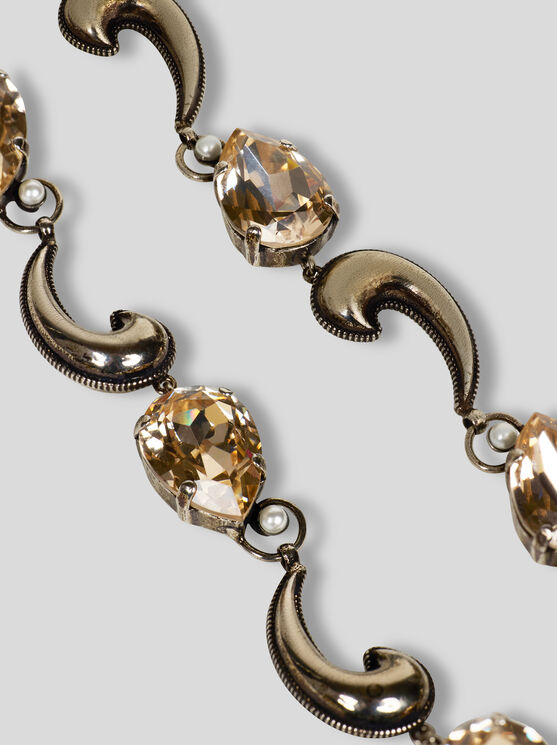 Etro , Necklace With Mini Paisleys And Crystals, Woman