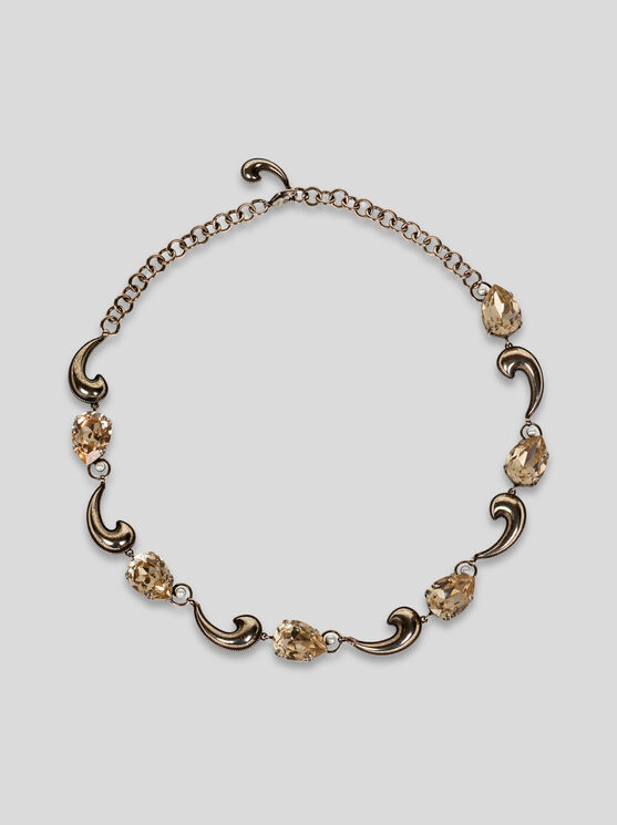 Etro , Necklace With Mini Paisleys And Crystals, Woman