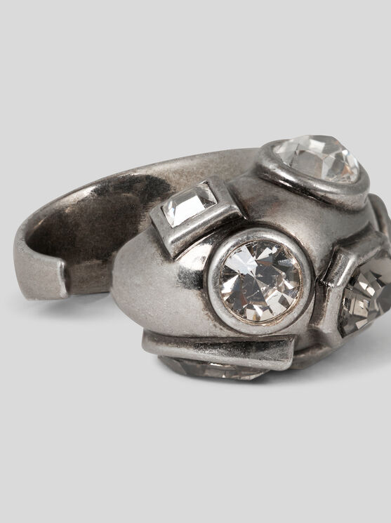 Etro , Stoned Ring, Woman, Silver, Size L In Metallic