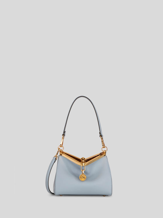 Shop Etro Mini Vela Bag In Light Blue