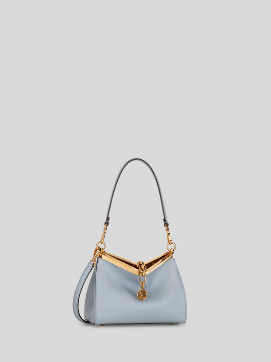 Shop Etro Mini Vela Bag In Light Blue