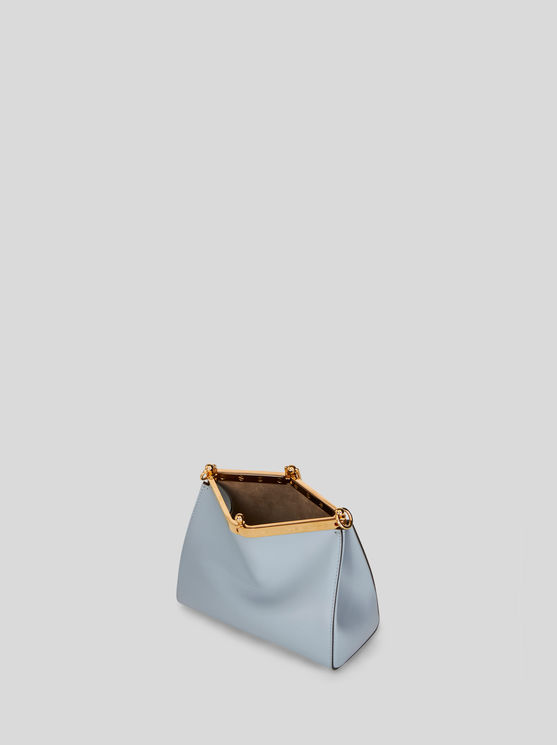 Shop Etro Mini Vela Bag In Light Blue