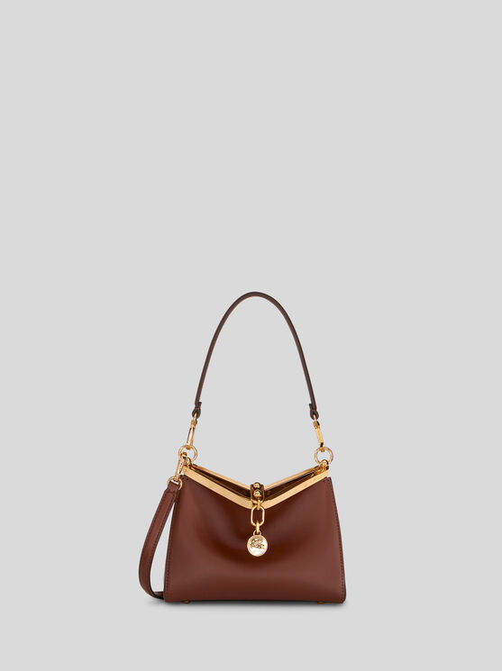 Shop Etro Small Vela Bag In Dark Brown