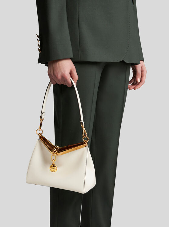 Shop Etro Small Vela Bag In White