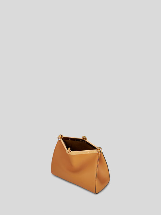 Shop Etro Mini Vela Bag In Light Brown