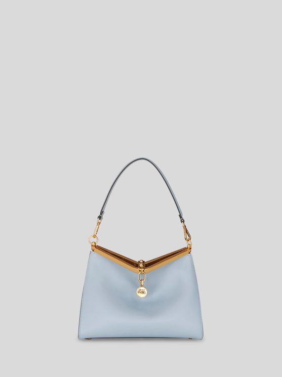 Shop Etro Medium Vela Bag In Light Blue