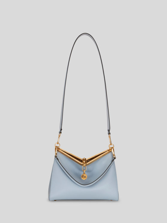 Shop Etro Medium Vela Bag In Light Blue