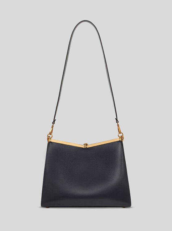 Shop Etro Large Vela Bag In Navy Blue