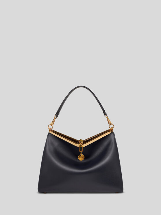 Shop Etro Large Vela Bag In Navy Blue