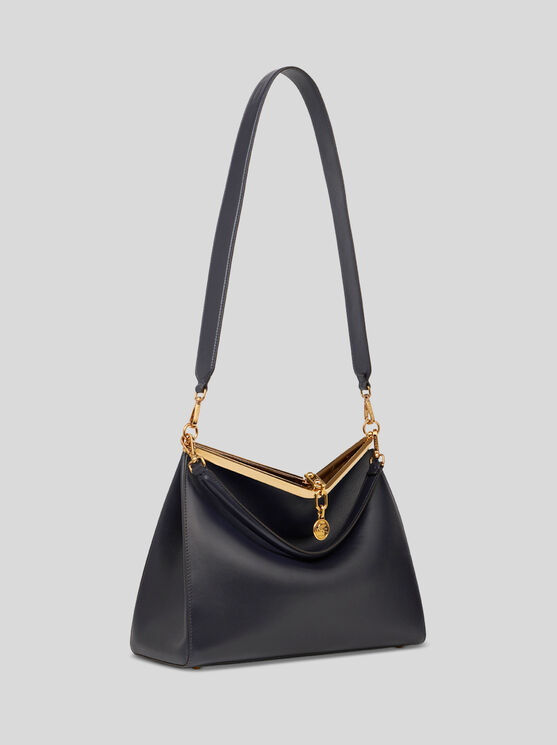 Shop Etro Large Vela Bag In Navy Blue