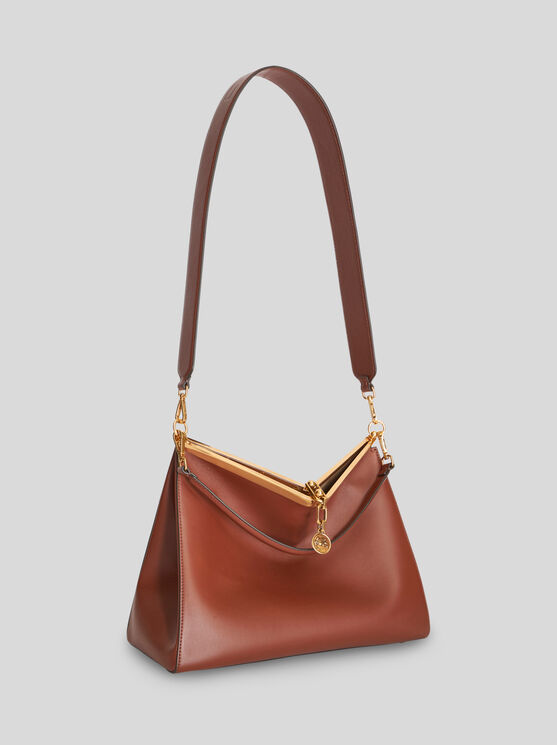 Shop Etro Large Vela Bag In Dark Brown