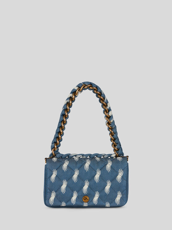 Shop Etro Medium Bond Bag In Navy Blue