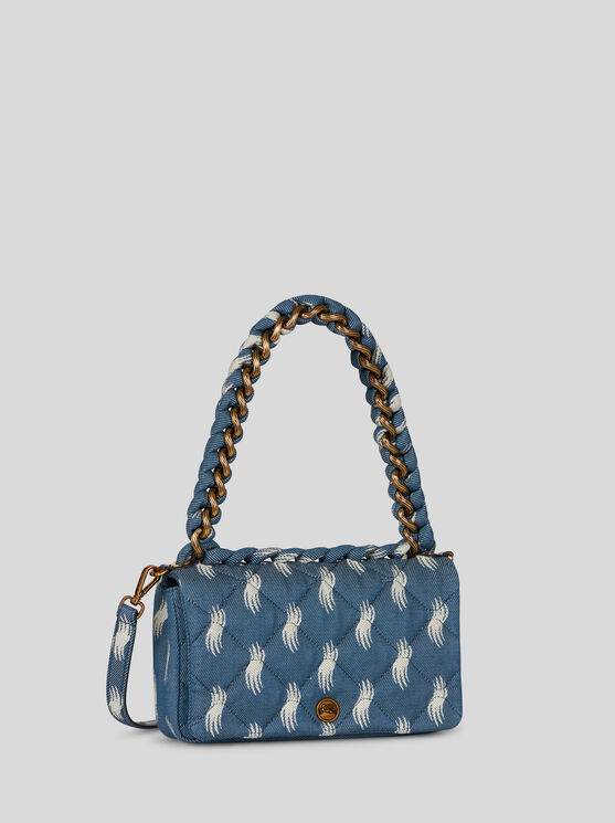 Shop Etro Medium Bond Bag In Navy Blue