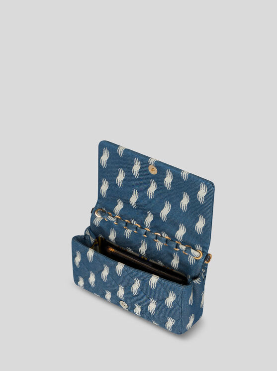 Shop Etro Medium Bond Bag In Navy Blue