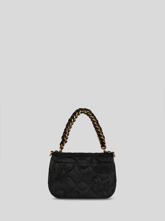 Shop Etro Quilted Mini Bond Bag In Black