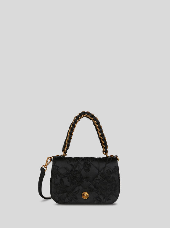 Shop Etro Quilted Mini Bond Bag In Black