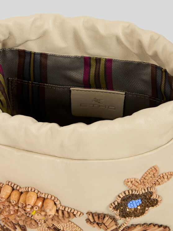 Etro , Kleine Tasche Kalispera Mit Kleinen Perlen Und Fransen, Damen