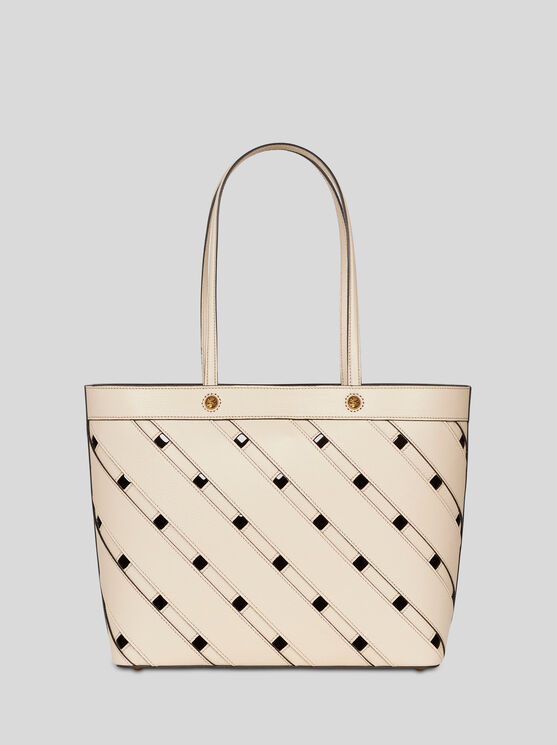 Shop Etro Shopping-bag Mit Cut-out-details Mittelgross In Weiss